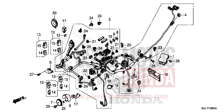 KABELBAUM von Integra 750 MAT BULLET SILVER (NH389) von 2014